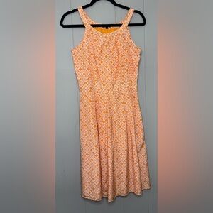 Tocca Silk Blend Geometric Lined Dress With Pockets Womens Size 4